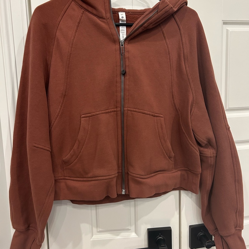 Lululemon Oversized Scuba Full Zip Hoodie Sweatshirt Size M/L in Ancient Copper